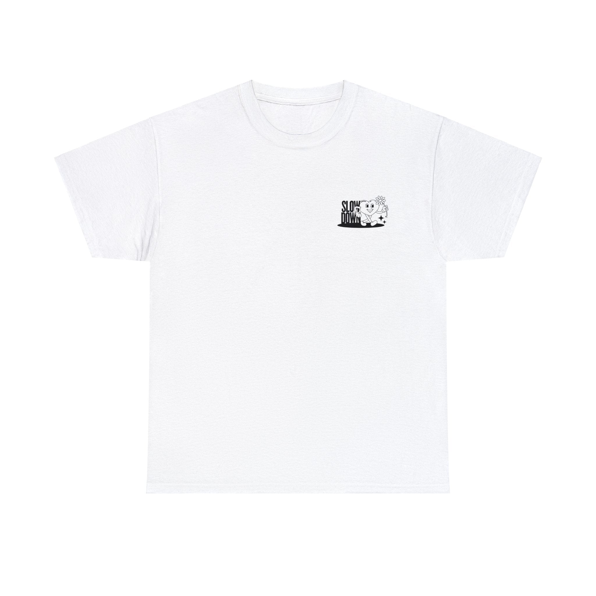 Slow Down White 'Fitch' T-Shirt